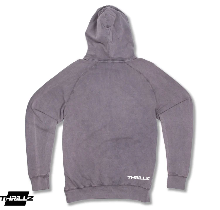 Vintage Wash Pullover Hoodie- Zinc