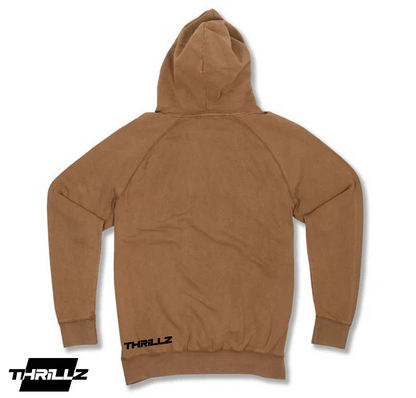 Vintage Wash Pullover Hoodie- Camel