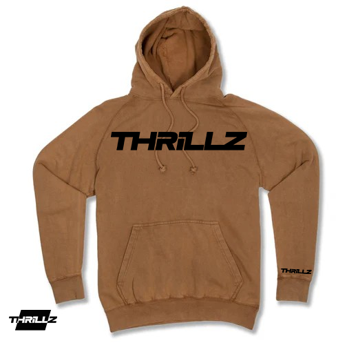 Vintage Wash Pullover Hoodie- Camel