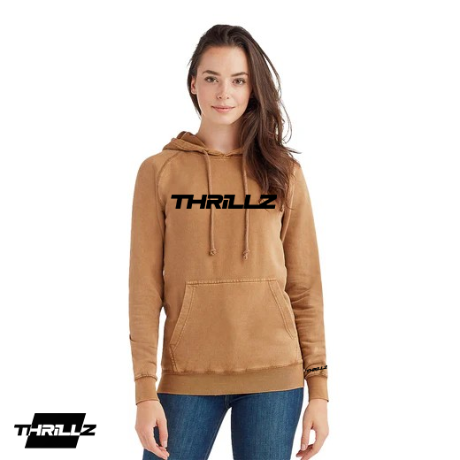 Vintage Wash Pullover Hoodie- Camel