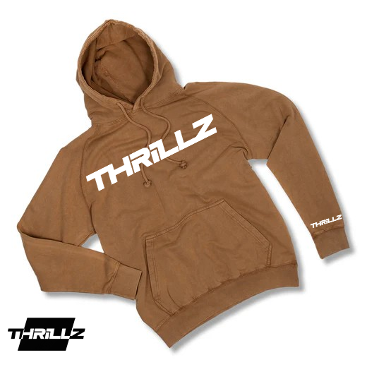 Vintage Wash Pullover Hoodie- Camel