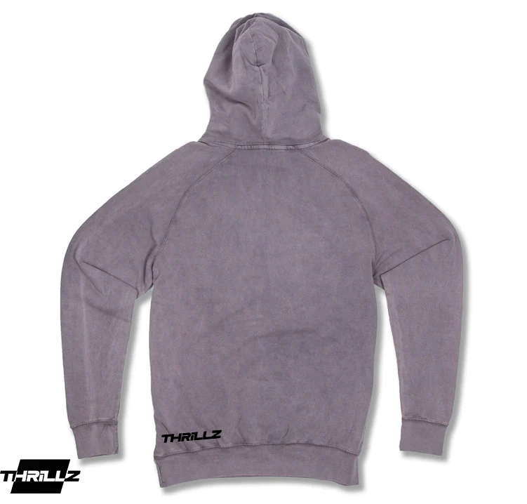 Vintage Wash Pullover Hoodie- Zinc