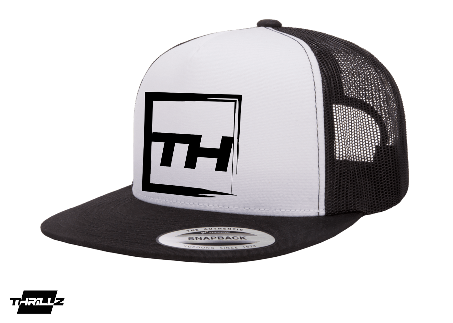 Black and White Trucker Snapback