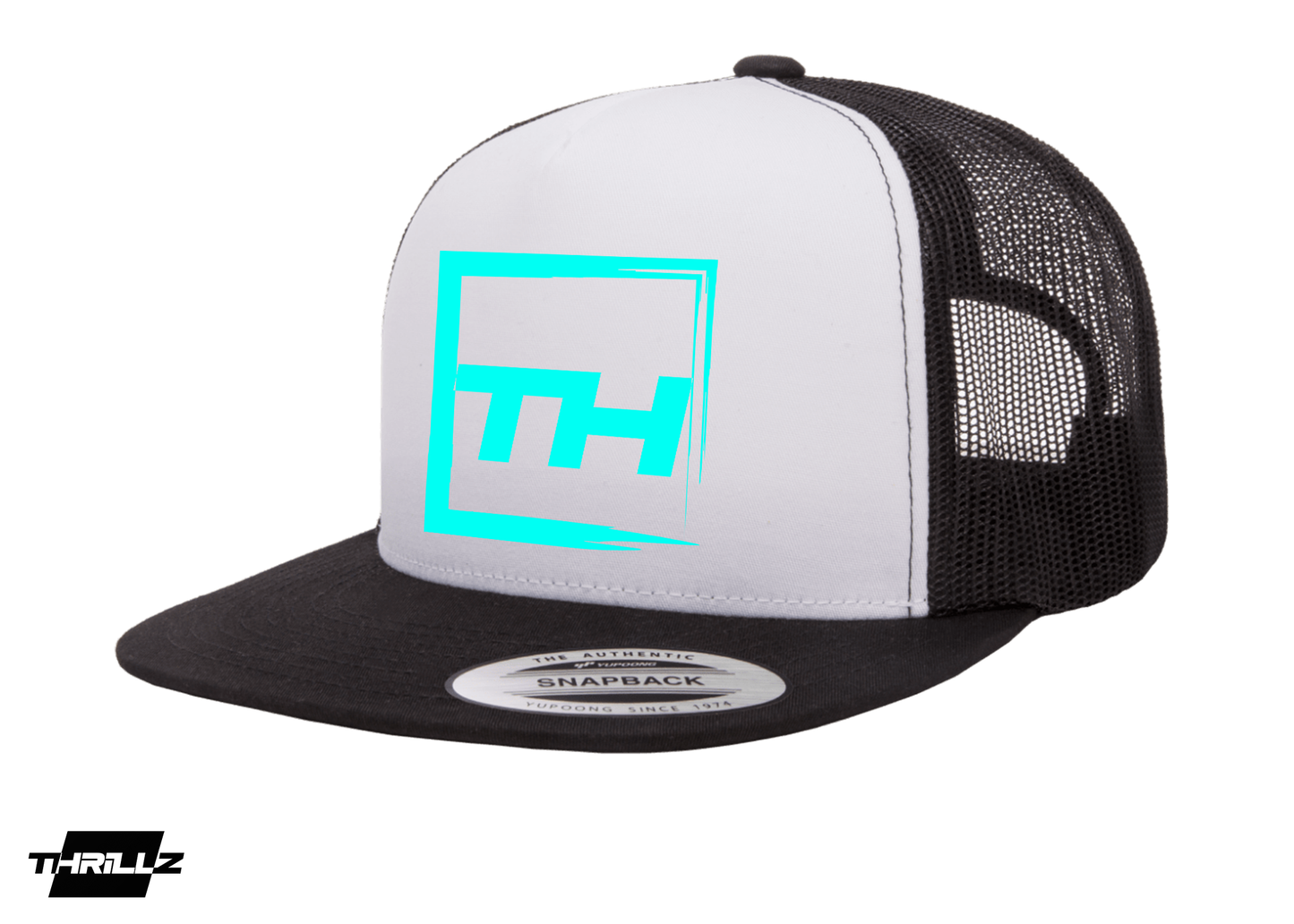 Black and White Trucker Snapback